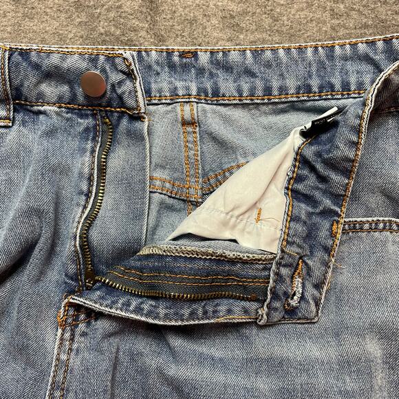 SHEIN High Rise Denim Jean Cut‎ Off Shorts Distressed Womens Size 0XL - Picture 4 of 7